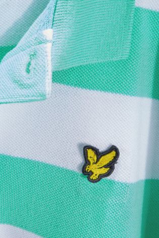 Green/White Lyle & Scott Stripe Polo